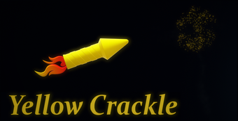 Image 0 for Yellow Crackle Rocket for…