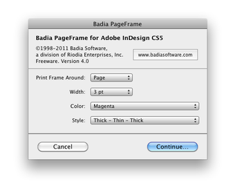 Imagen 0 para Badia PageFrame for InDes…