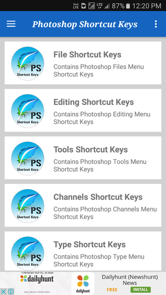 Image 0 for Photoshop Shortcut Keys