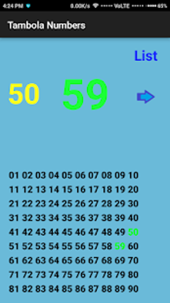 Image 0 for Tambola Numbers