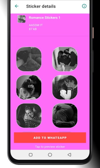 Image 0 for Couple Kiss Stickers For …