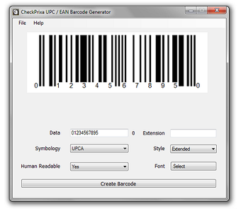 Imagen 0 para CheckPrixa UPC Generator