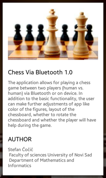 Image 1 for Chess Via Bluetooth