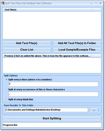 Image 0 for Split Text Files Into Mul…