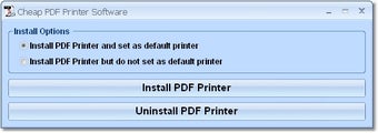 Imagen 0 para Cheap PDF Printer Softwar…