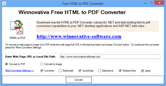 Imagen 0 para Winnovative Free HTML to …