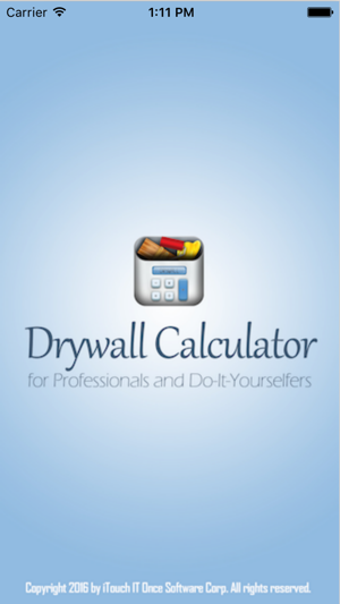 Image 1 for Drywall Calculator Lite
