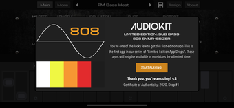 Image 1 for Bass 808 Synth + AUv3 Pla…