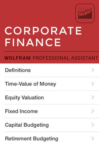 Image 0 for Wolfram Corporate Finance…