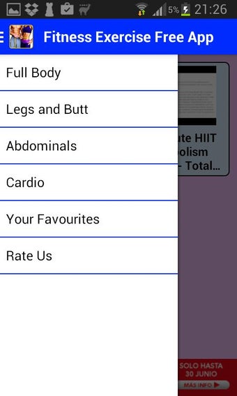 Image 0 for Fitness Exercise Free App