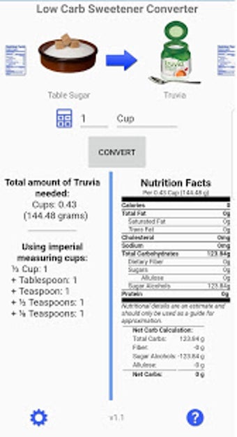 Image 1 for Low Carb Sweetener Conver…