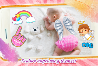 Imagen 2 para Baby Angel Wings Photo Ed…
