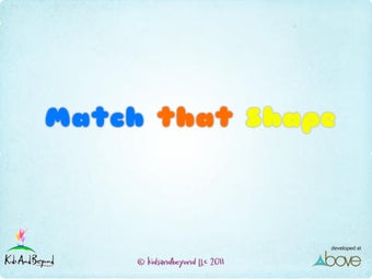 Image 0 for Match That Shape
