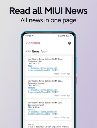 Image 4 for MIUI Downloader  News  Ap…