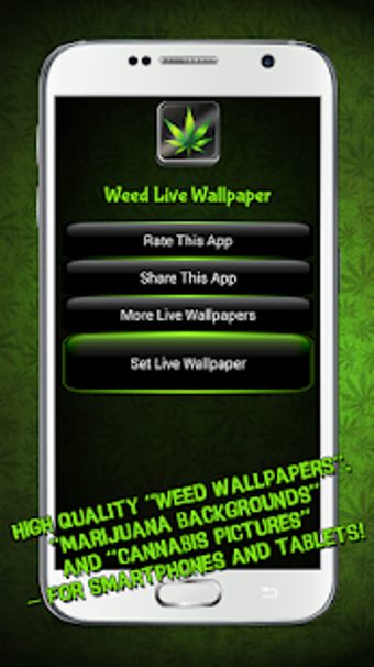 Imagen 3 para Weed Live Wallpaper
