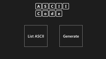 Image 1 for ASCII Code for Windows 8
