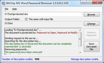 Image 0 for BitChip MS Word Password …