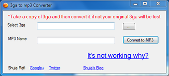 Image 0 for 3ga To MP3 Converter
