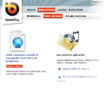 Imagen 4 para tunesBag Uploader