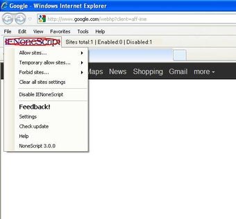 Image 0 for IENoneScript