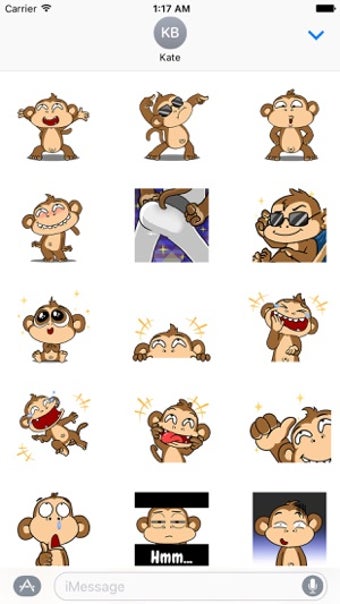 Image 0 for Dancing Monkey Stickers