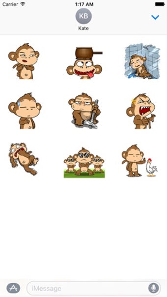 Image 1 for Dancing Monkey Stickers