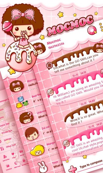 Image 2 for GO SMS LOVE CANDY MOCMOC …