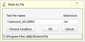 Image 0 for Paste As File