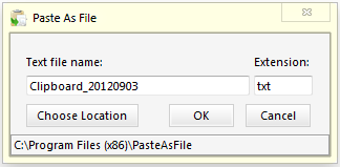 Image 0 for Paste As File
