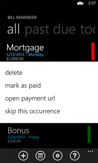 Image 0 for Bill Reminder for Windows…