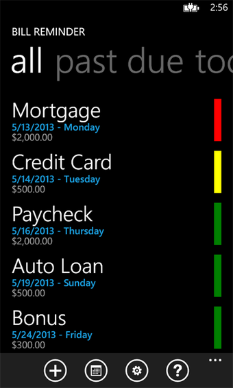 Image 1 for Bill Reminder for Windows…
