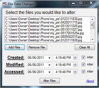 Image 0 for File Date Changer
