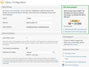 Imagen 0 para Clicky for WordPress