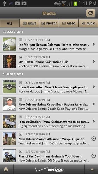 Image 1 for New Orleans Saints Mobile