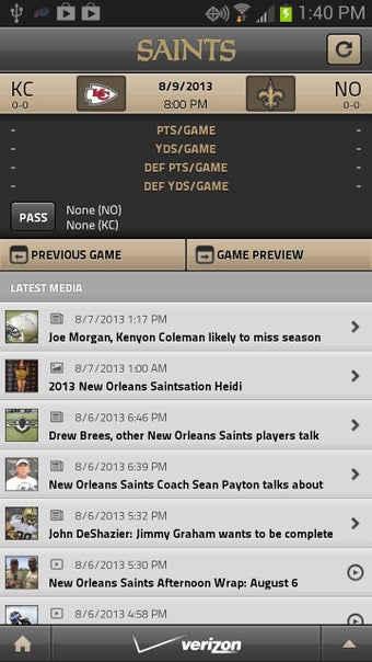 Imagen 0 para New Orleans Saints Mobile