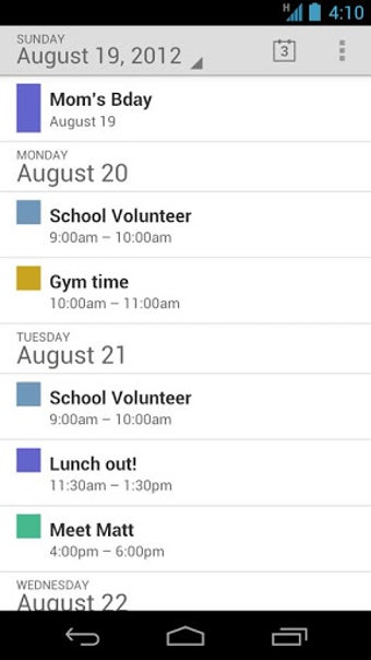 Imagen 1 para Google Calendar