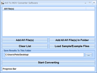 Image 0 for AVI To MOV Converter Soft…