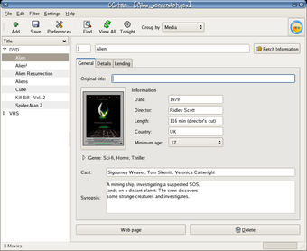 Imagen 0 para GCstar for Linux