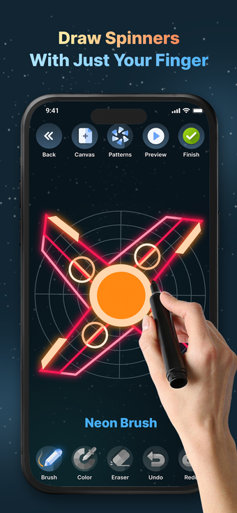 Image 0 for Finger Spinner: Neon Glow…