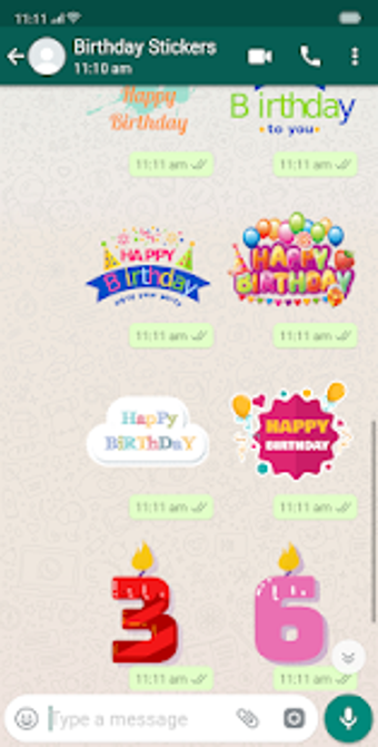 Image 3 for Birthday Stickers For Wha…
