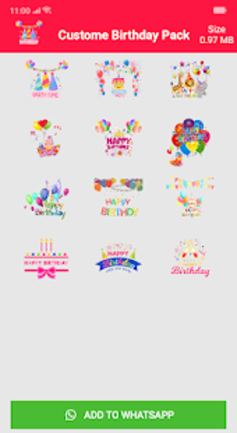 Image 0 for Birthday Stickers For Wha…