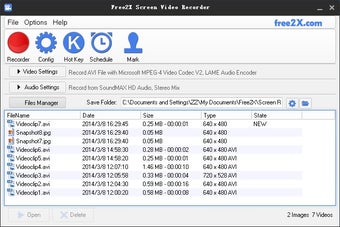 Image 0 for Free2X Screen Video Recor…