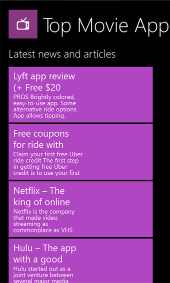 Imagen 2 para Top Movie Apps for Window…