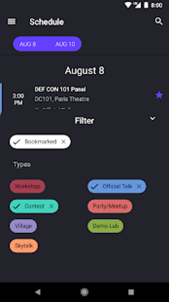 Hacker Tracker Screen Shots 2