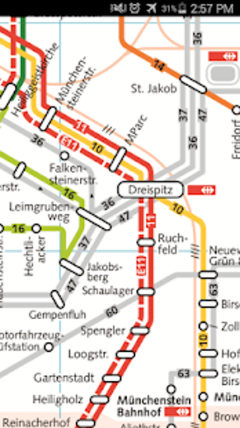 Image 1 for Basel Tram Map
