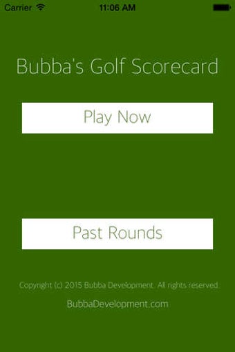 Image 0 for Bubba's Golf Scorecard