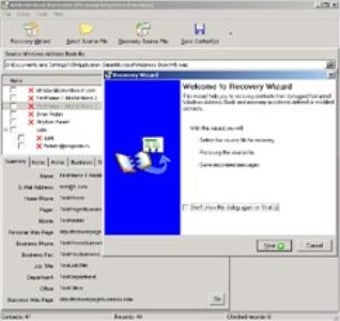 Image 0 for Address Book Recovery