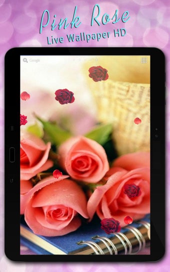 Imagen 5 para Pink Rose Live Wallpaper