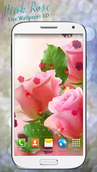 Imagen 2 para Pink Rose Live Wallpaper