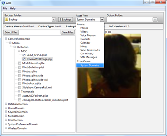 Imagen 0 para Acute iOS Backup Explorer